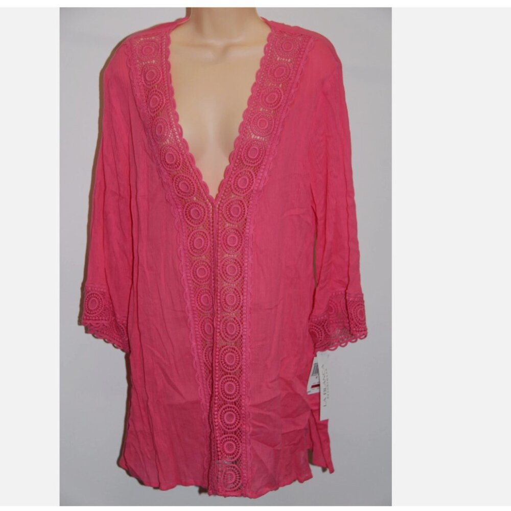 NWT La Blanca swimsuit bikini Cover Up Tunic Dress PKB